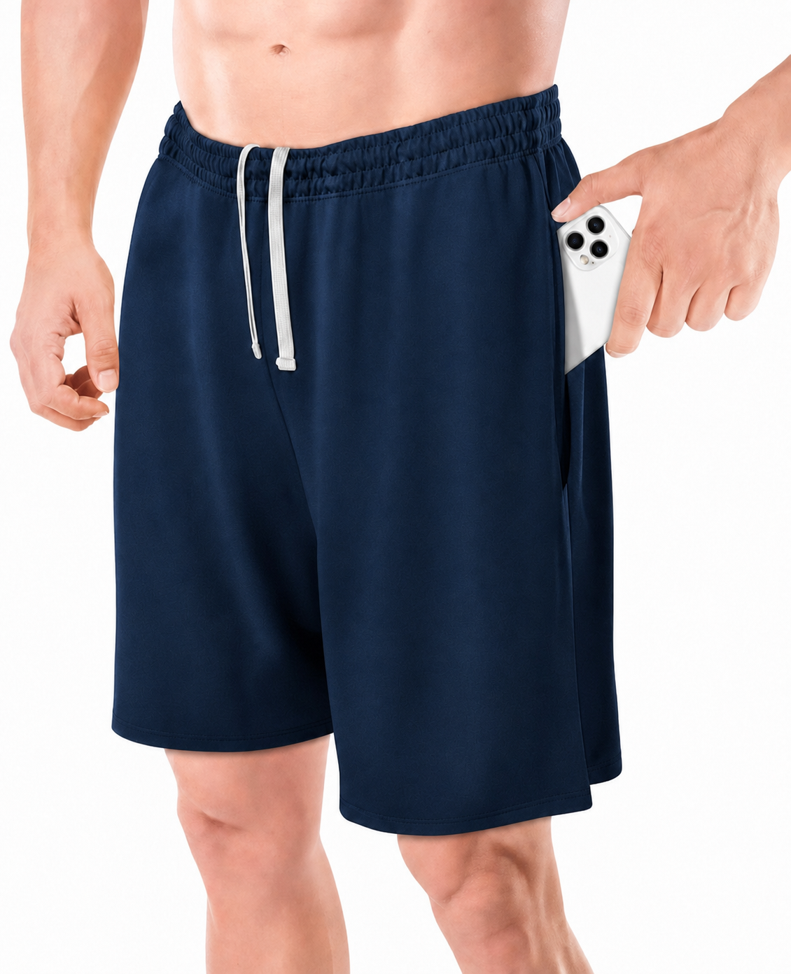 Men's Quick-Dry Lightweight Athletic Shorts with Pockets
