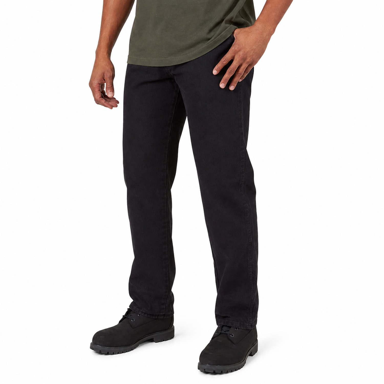 Men's Comfort Fit Straight Leg Heavyweight Cotton Jeans