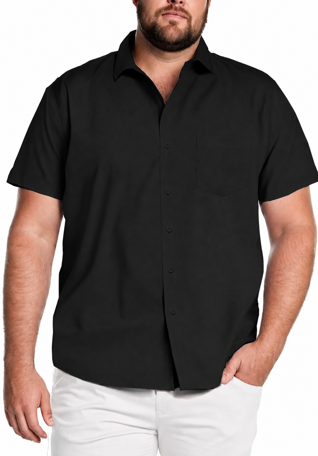  Big & Tall Shirts for Men Short Sleeve Button Down Casual Dress Shirts
