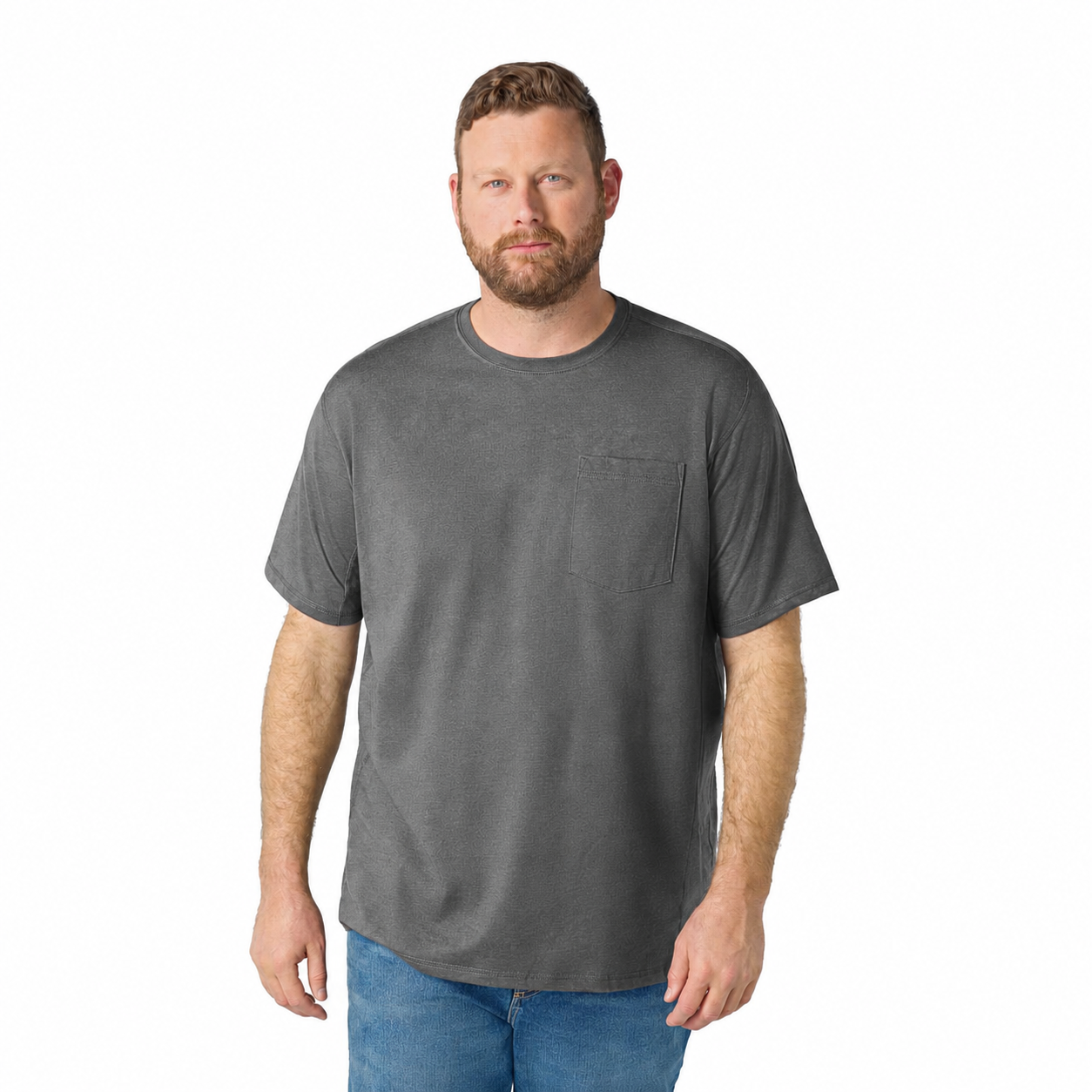 Men's Relaxed-Fit Moisture-Wicking Pocket T-Shirt
