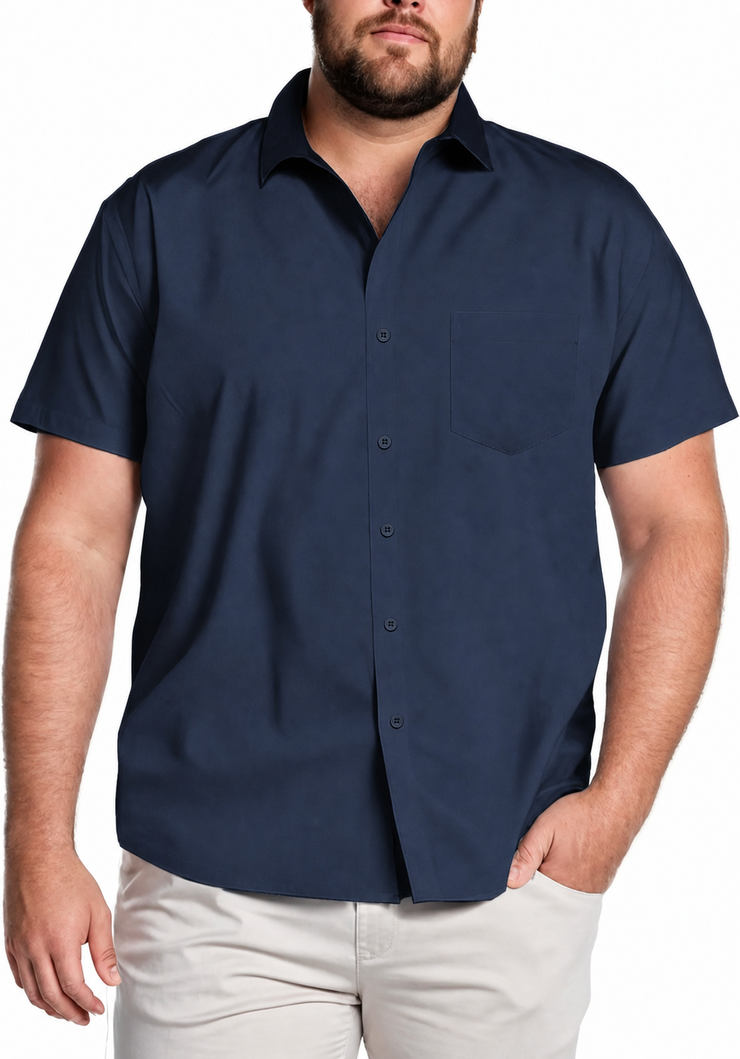  Big & Tall Shirts for Men Short Sleeve Button Down Casual Dress Shirts