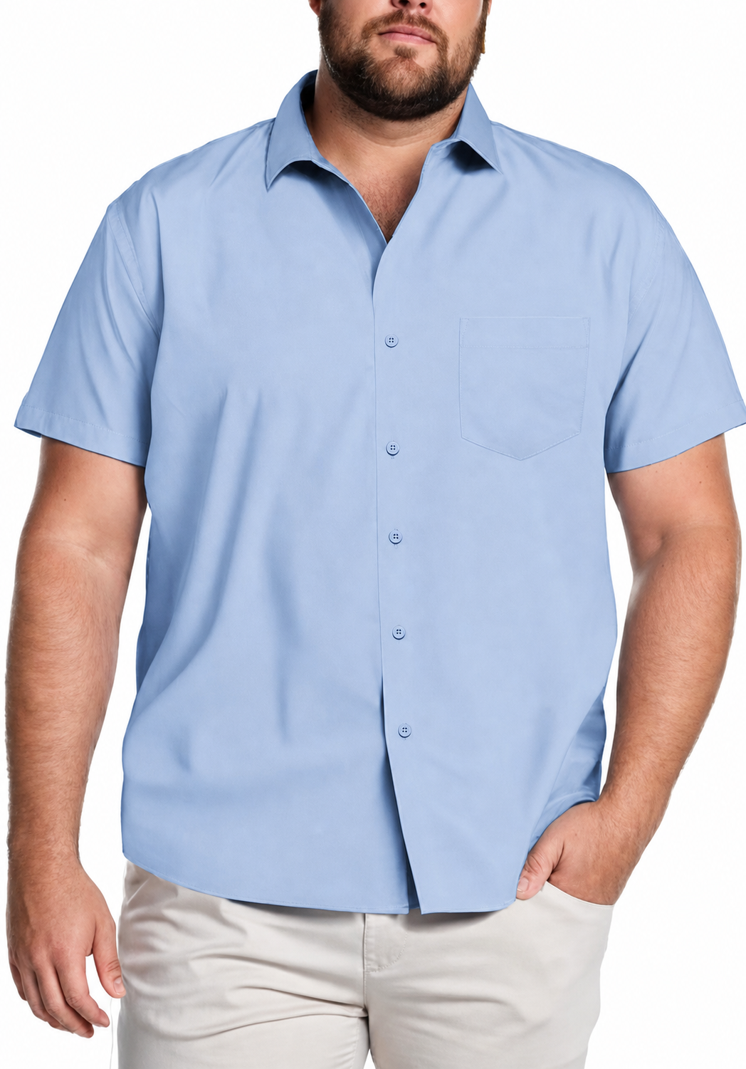  Big & Tall Shirts for Men Short Sleeve Button Down Casual Dress Shirts
