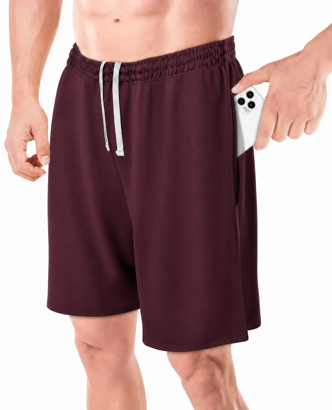 Men's Quick-Dry Lightweight Athletic Shorts with Pockets