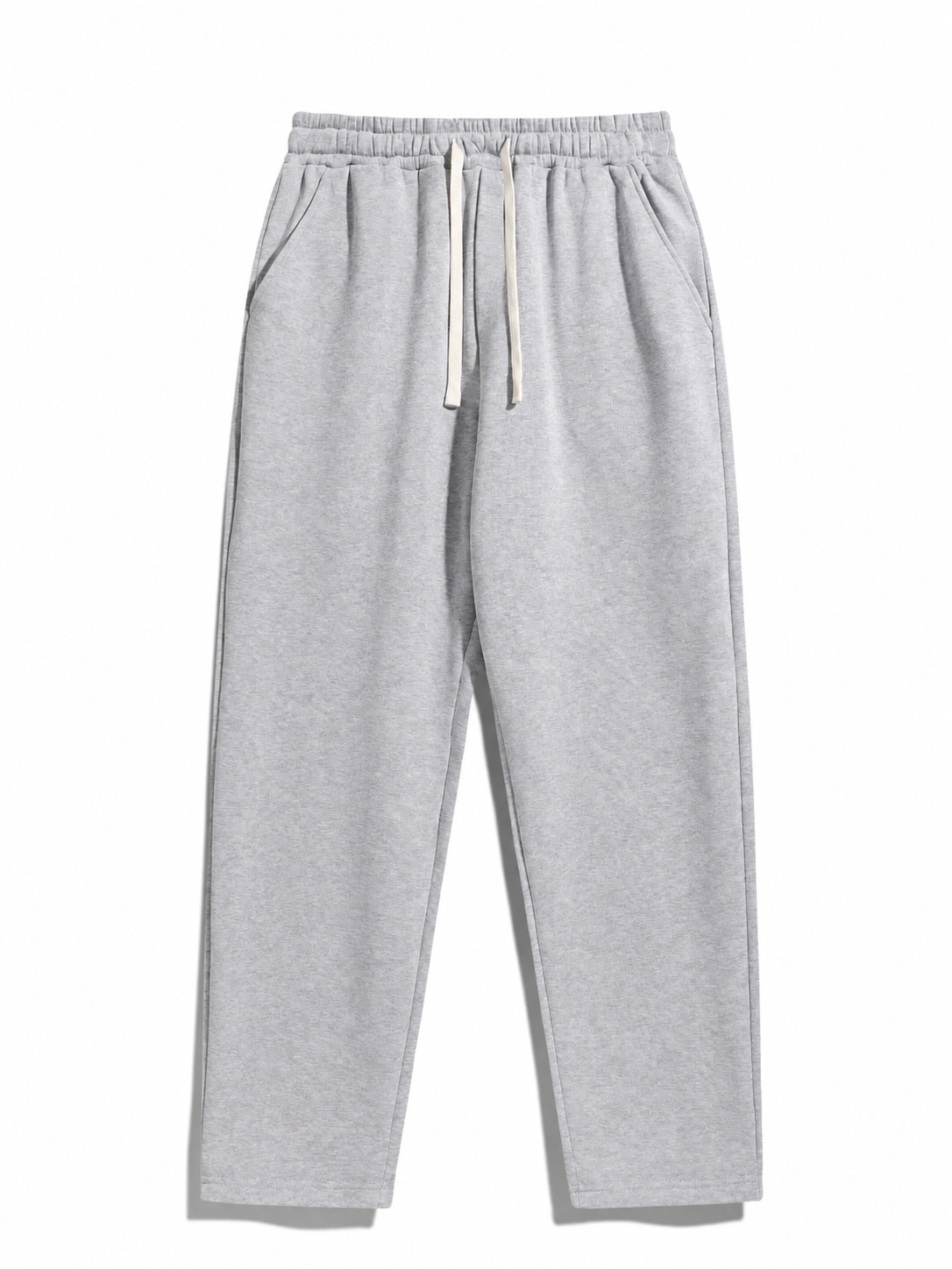 Men's Regular Fit Solid Adjustable Drawstring Waist Sweatpants, Casual Pocket Design Pants for Fall & Winter, Men's Trousers for Daily Wear, Everyday Sweatpants