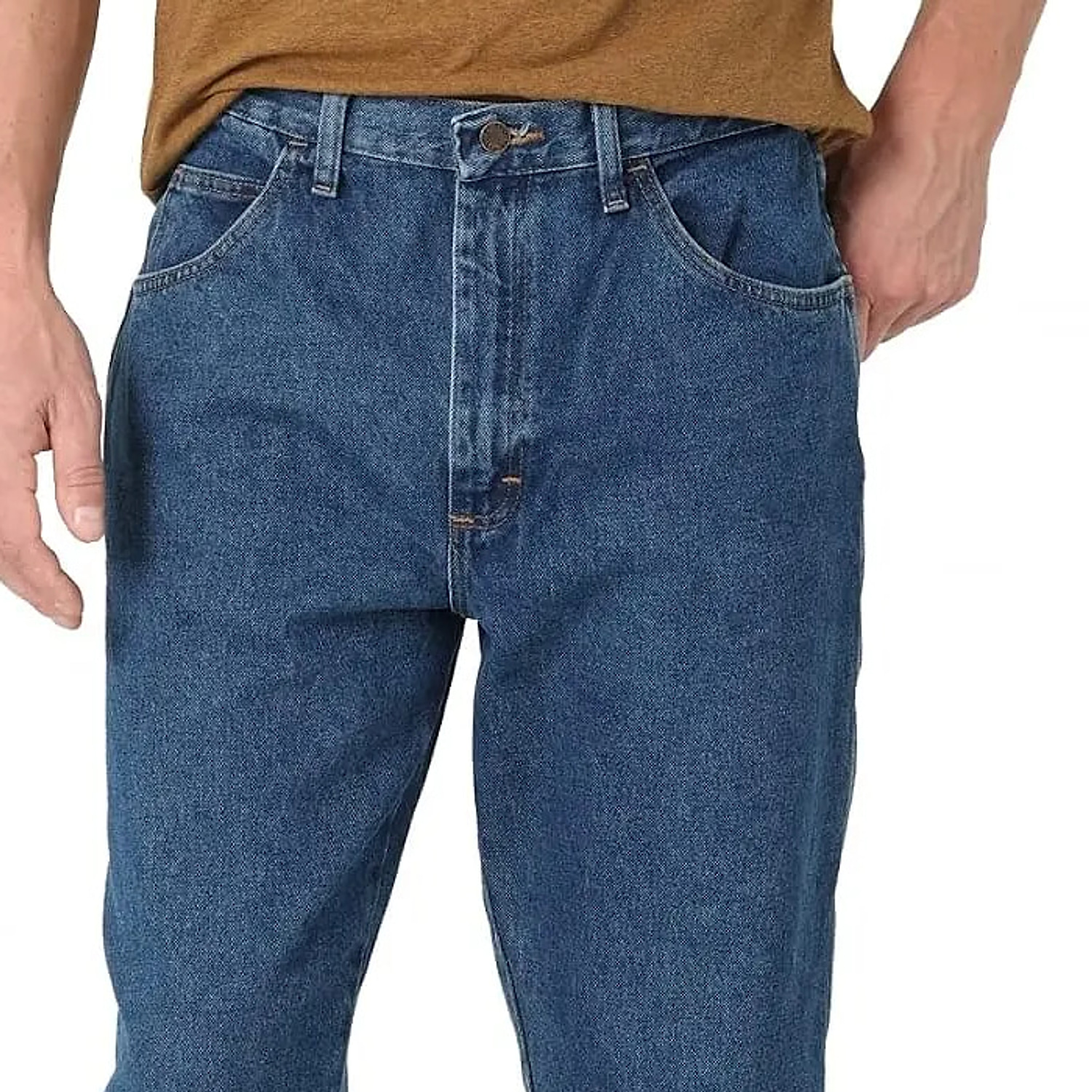 Men's Comfort Fit Straight Leg Heavyweight Cotton Jeans