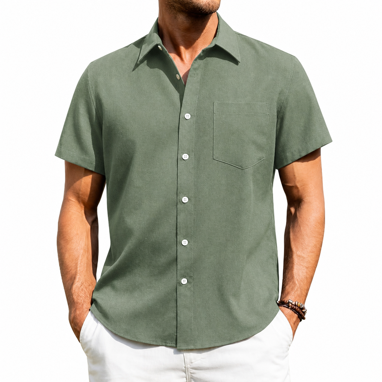 Men's Short Sleeve Button-Up Shirt Multi-Pack