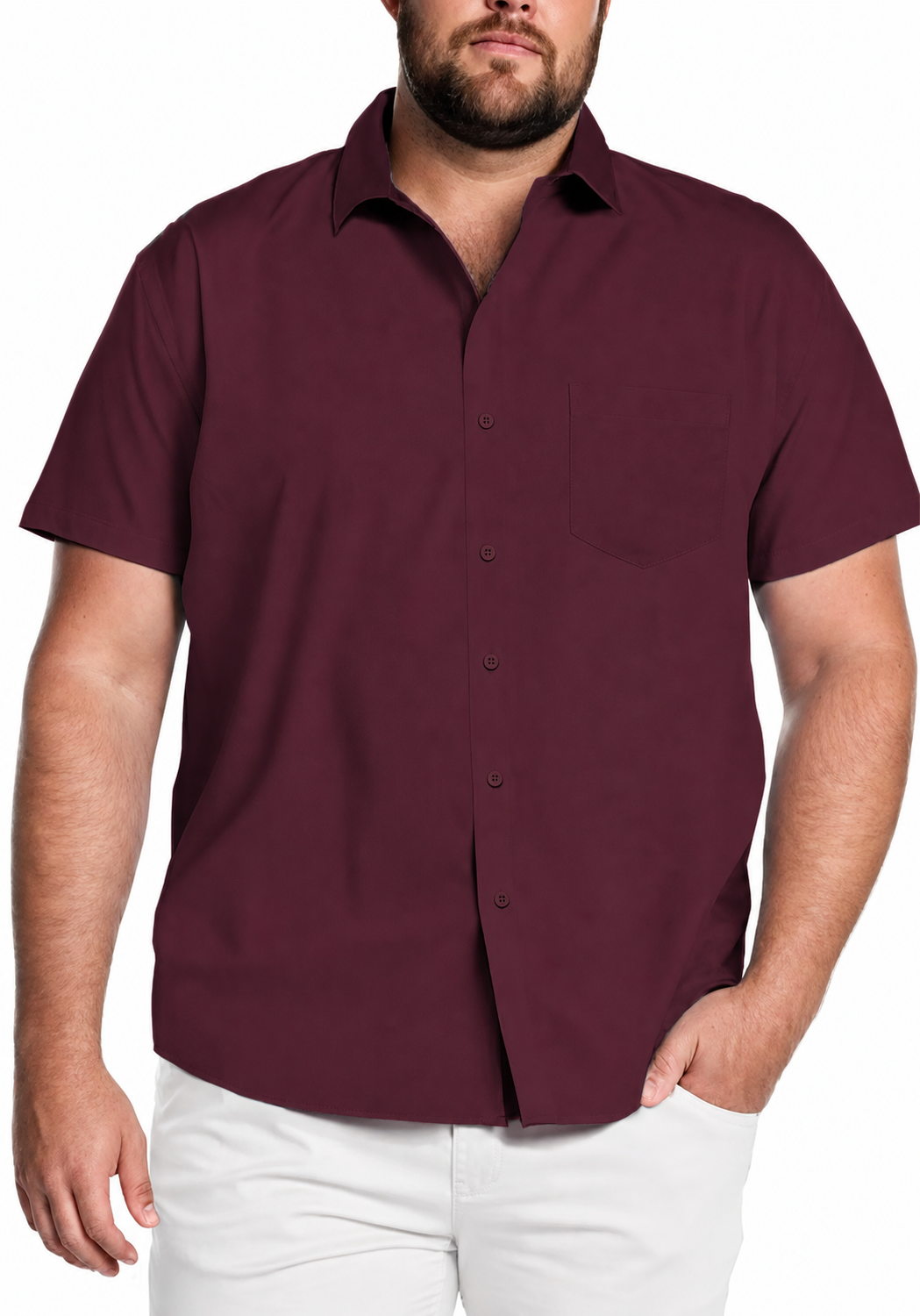  Big & Tall Shirts for Men Short Sleeve Button Down Casual Dress Shirts
