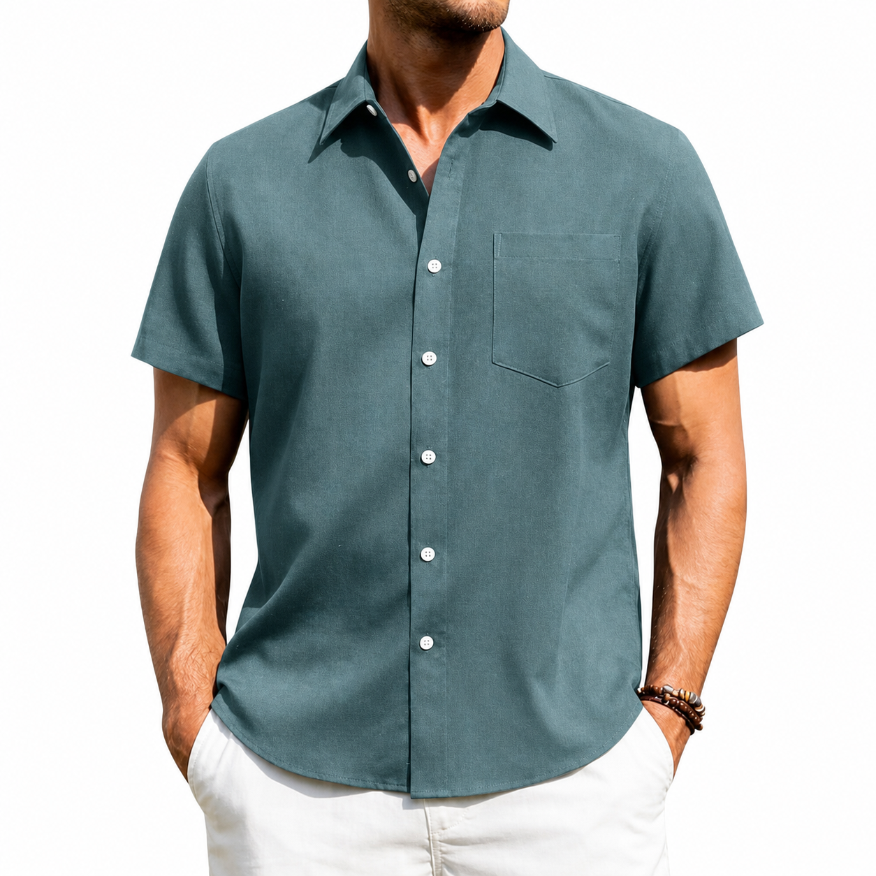 Men's Short Sleeve Button-Up Shirt Multi-Pack