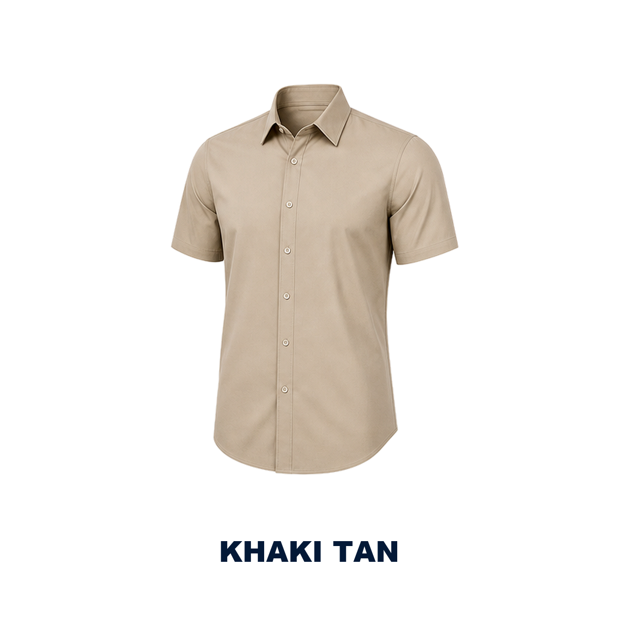 Pack & Save Men's Solid Short Sleeve Button-Up Shirt, Lightweight Collared Casual Business Shirt
