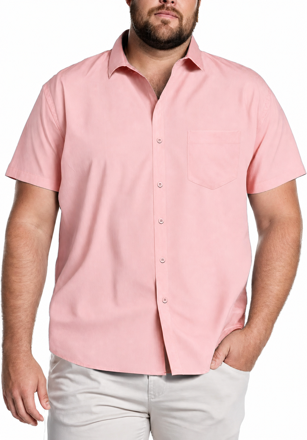  Big & Tall Shirts for Men Short Sleeve Button Down Casual Dress Shirts