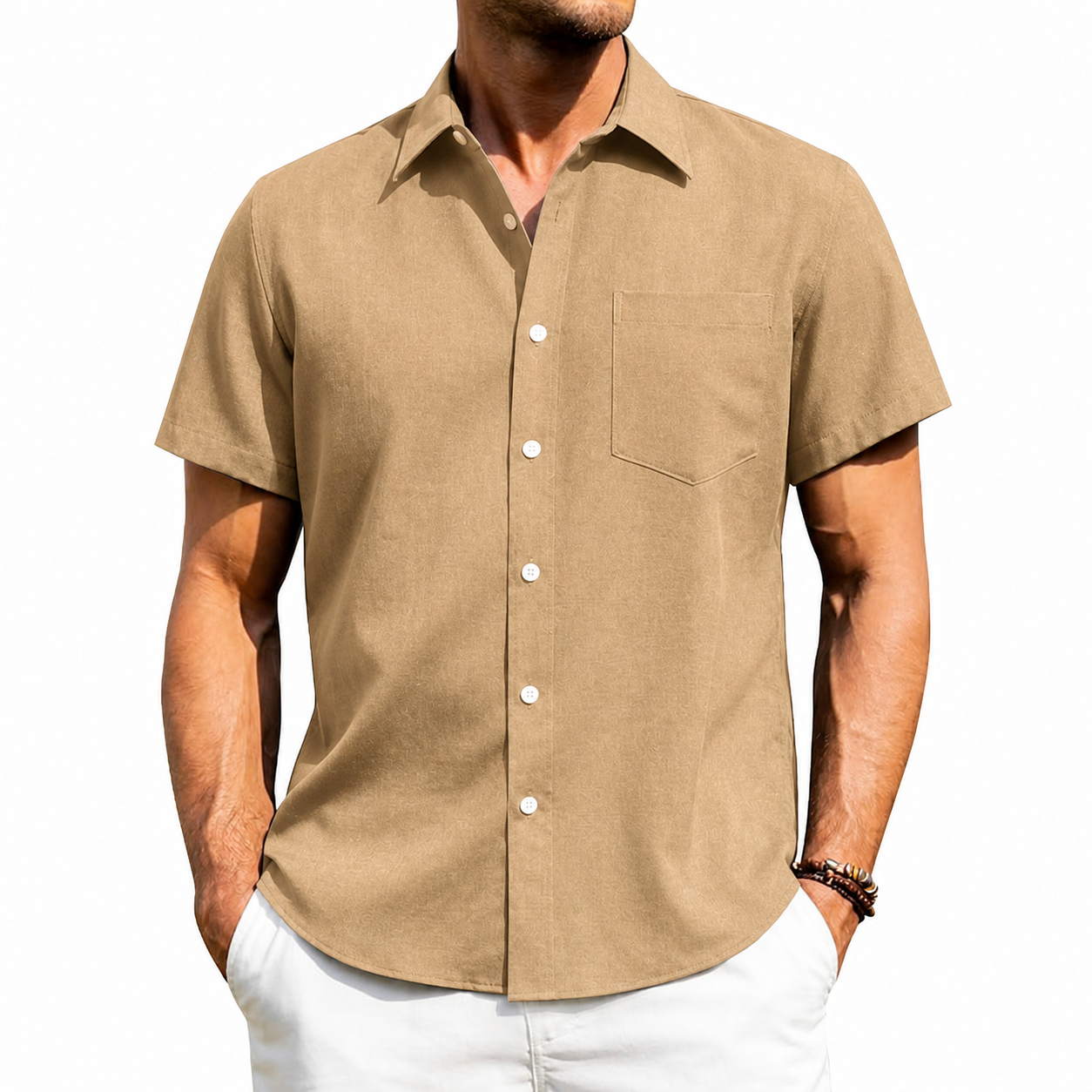 Men's Short Sleeve Button-Up Shirt Multi-Pack
