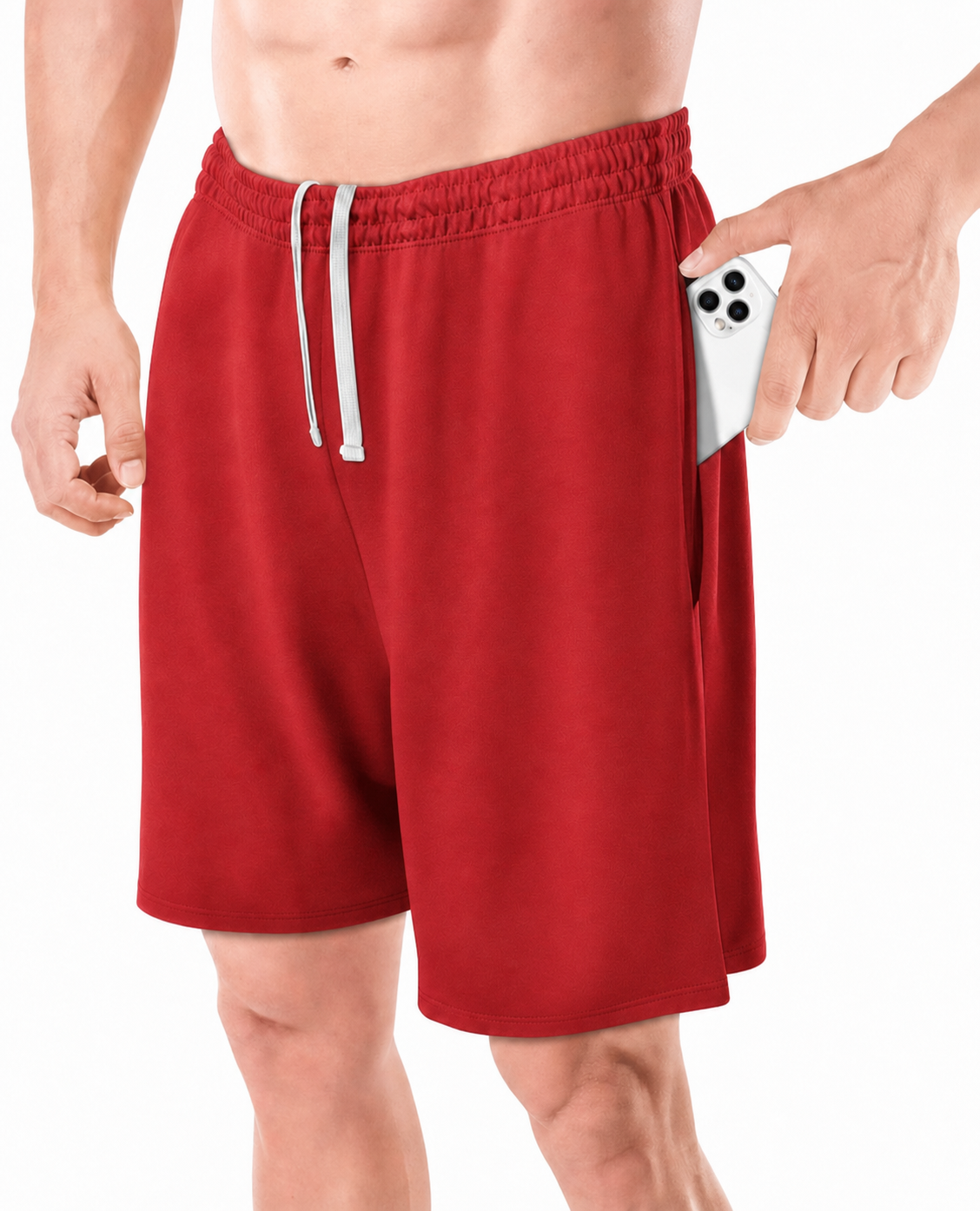 Men's Quick-Dry Lightweight Athletic Shorts with Pockets