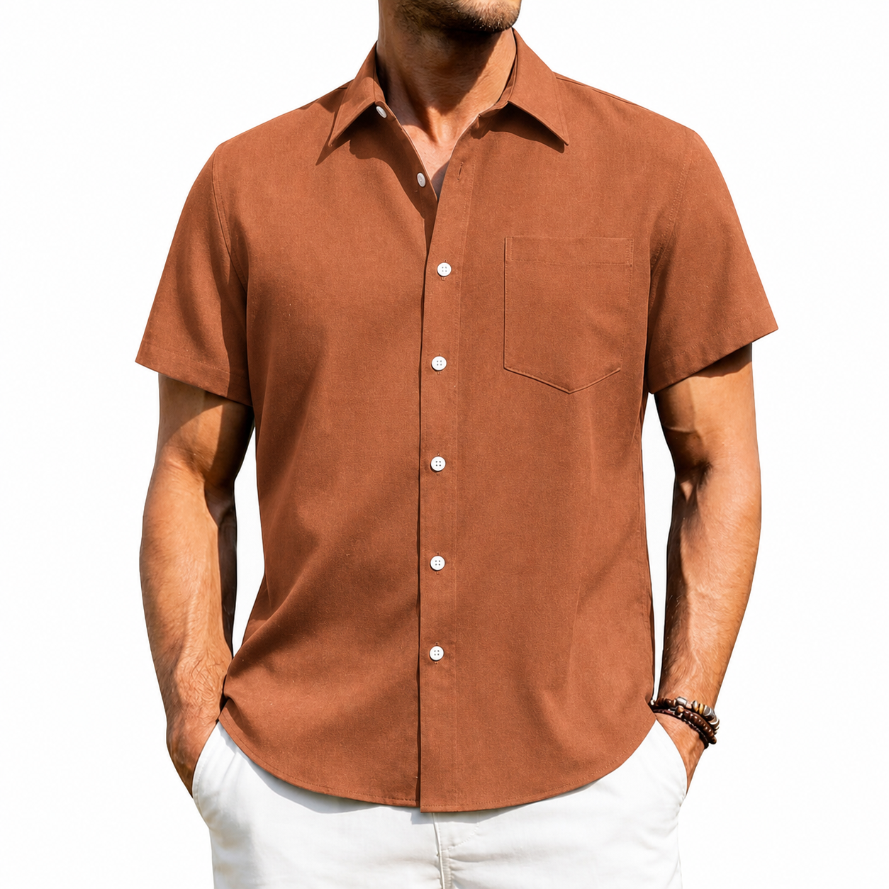 Men's Short Sleeve Button-Up Shirt Multi-Pack
