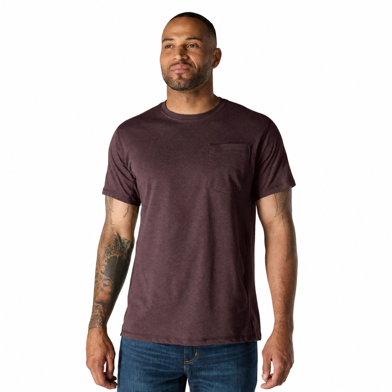Men's Relaxed-Fit Moisture-Wicking Pocket T-Shirt