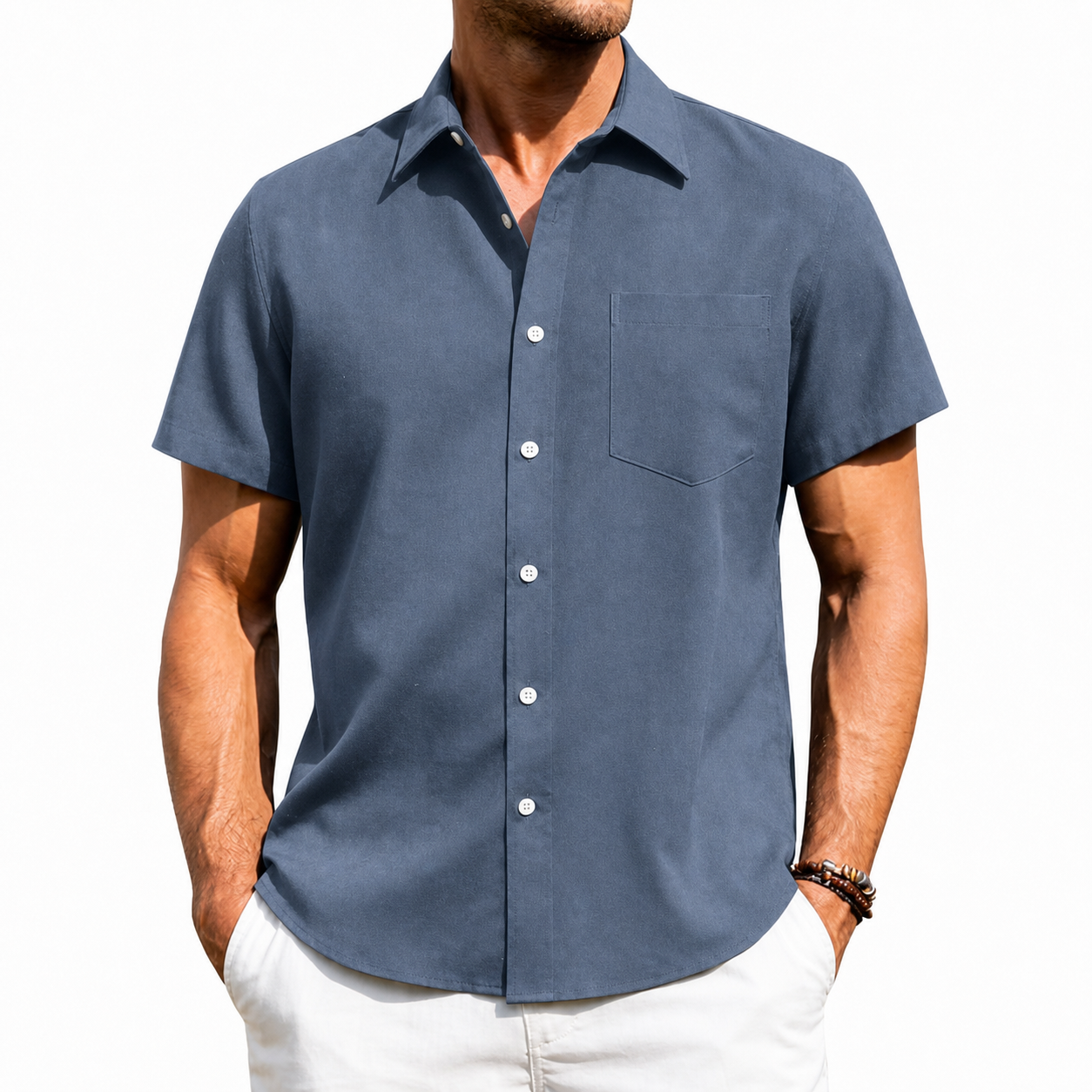 Men's Short Sleeve Button-Up Shirt Multi-Pack