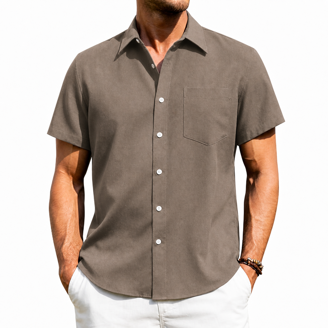 Men's Short Sleeve Button-Up Shirt Multi-Pack