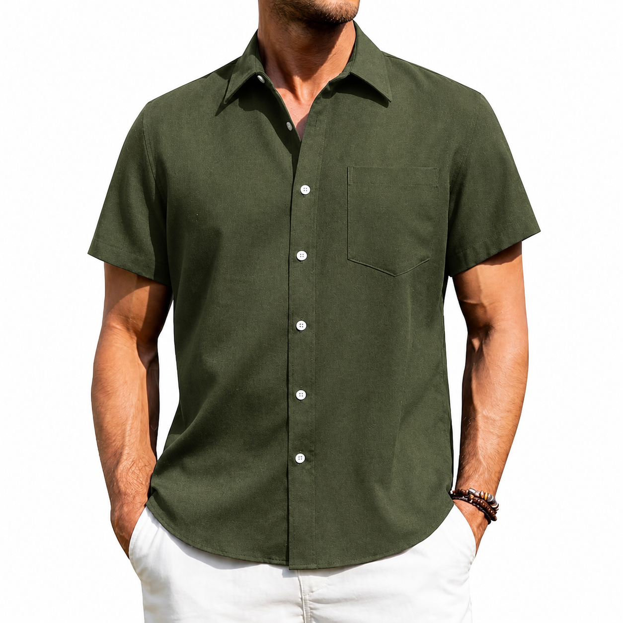 Men's Short Sleeve Button-Up Shirt Multi-Pack