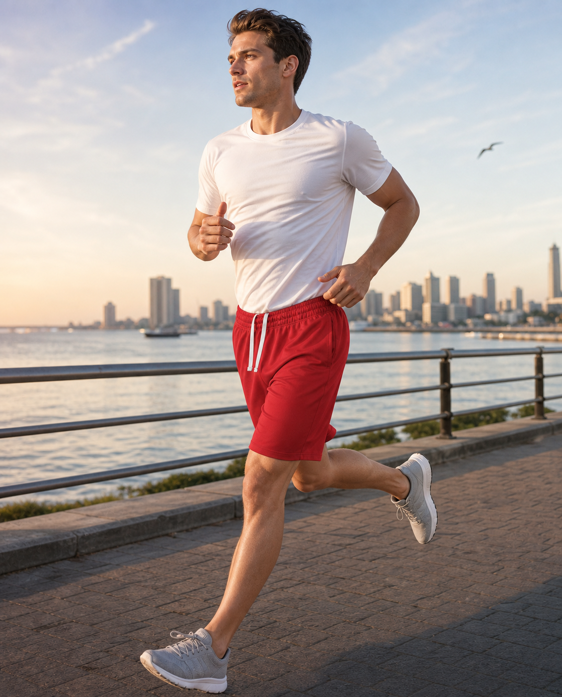 Men's Quick-Dry Lightweight Athletic Shorts with Pockets