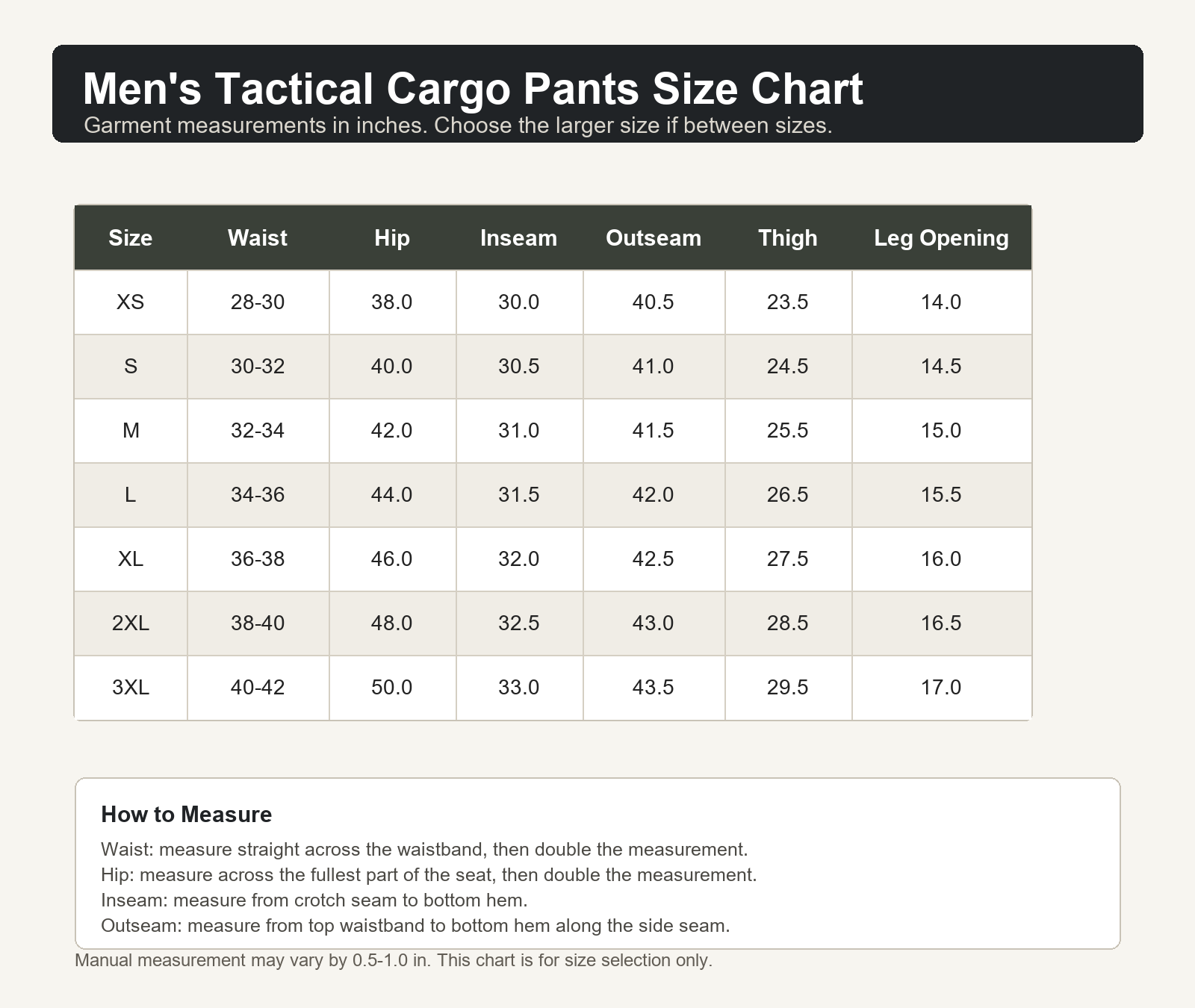 Men's Tactical Cargo Pants Multi-Pack - Ripstop Utility Work Pants