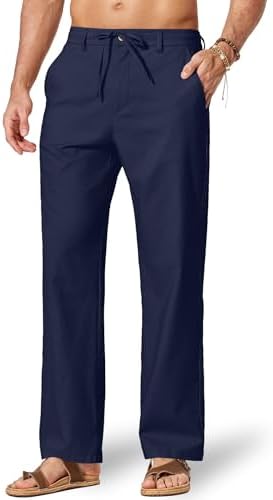 Men's cotton linen drawstring pants product image 2