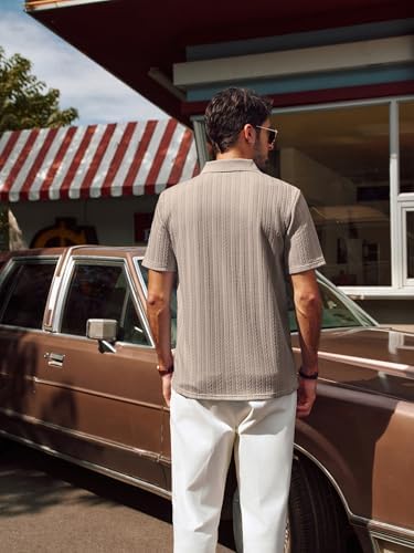 Men's textured stretch polo product image 5