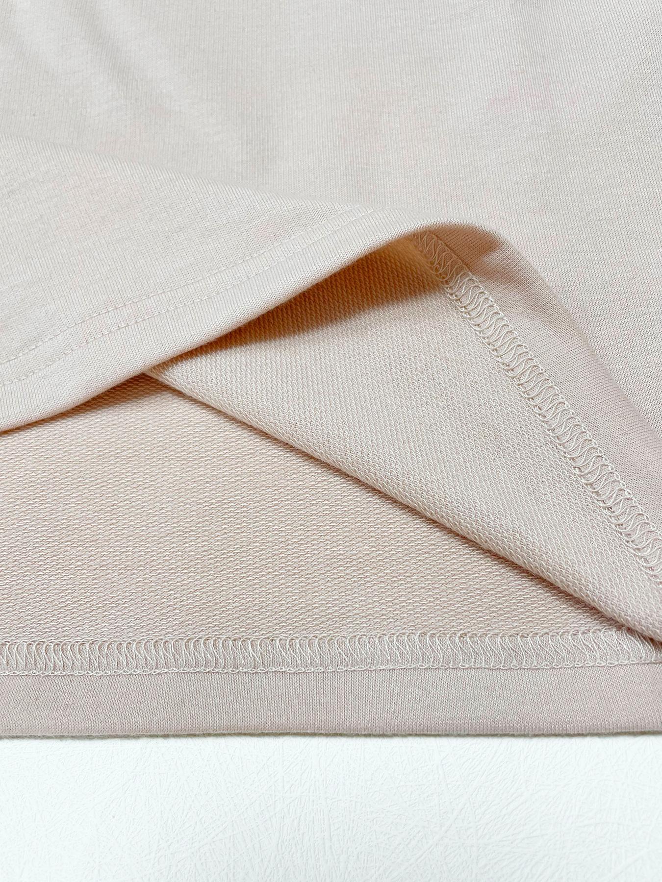 Women's Plain Pocket Batwing Sleeve Tee Dress, Casual Round Neck Roll Up Sleeve Dress for Summer, Fashion Women's Dress Loose