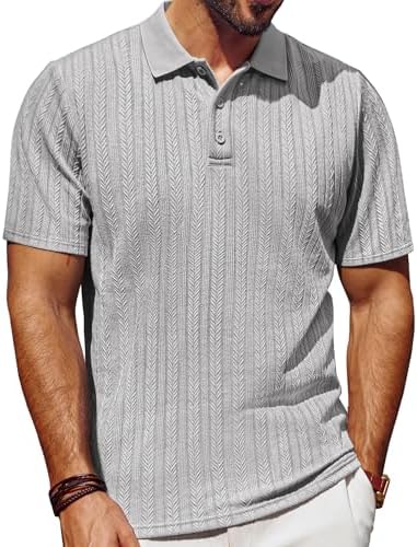Men's textured stretch polo product image 22