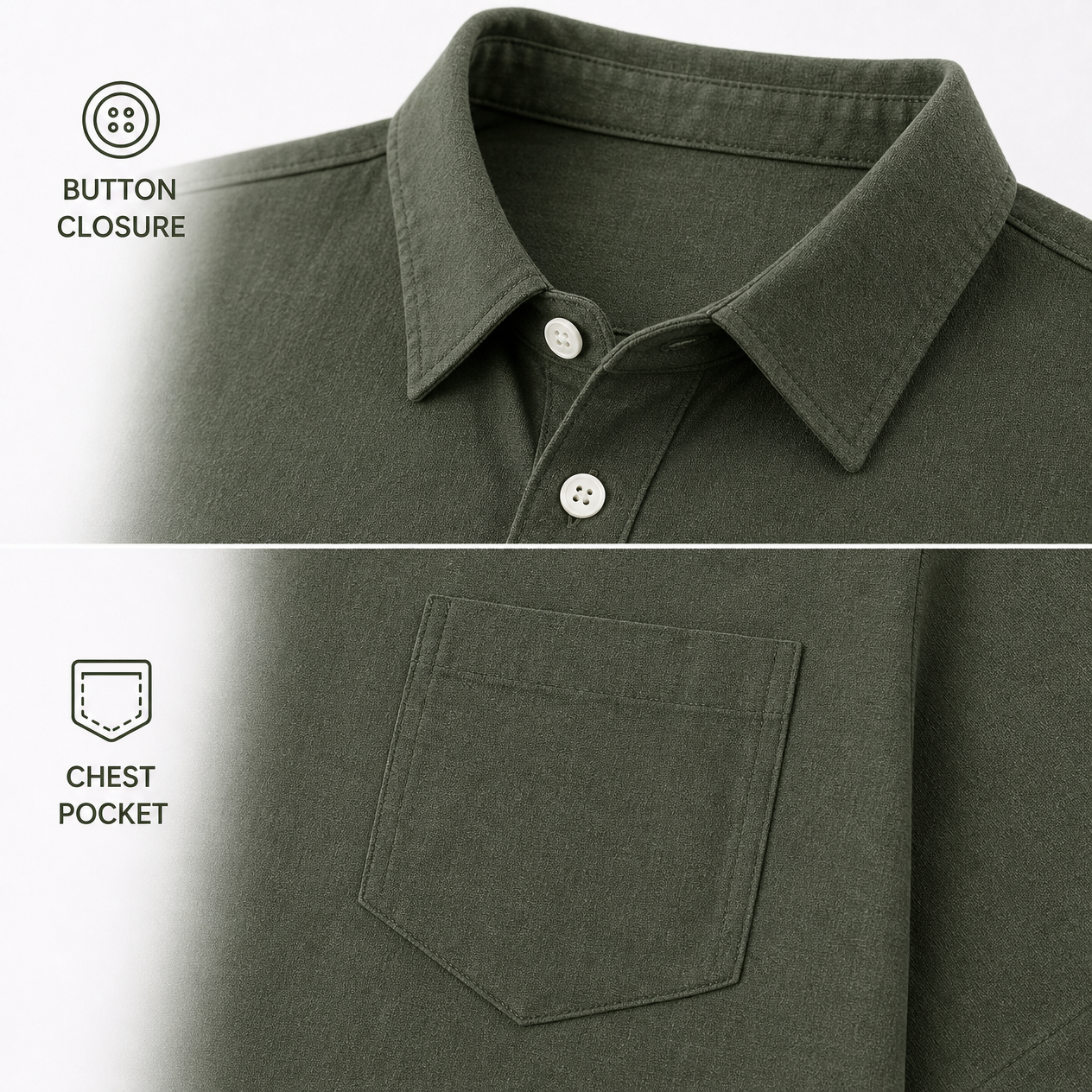 Breathable fabric texture detail