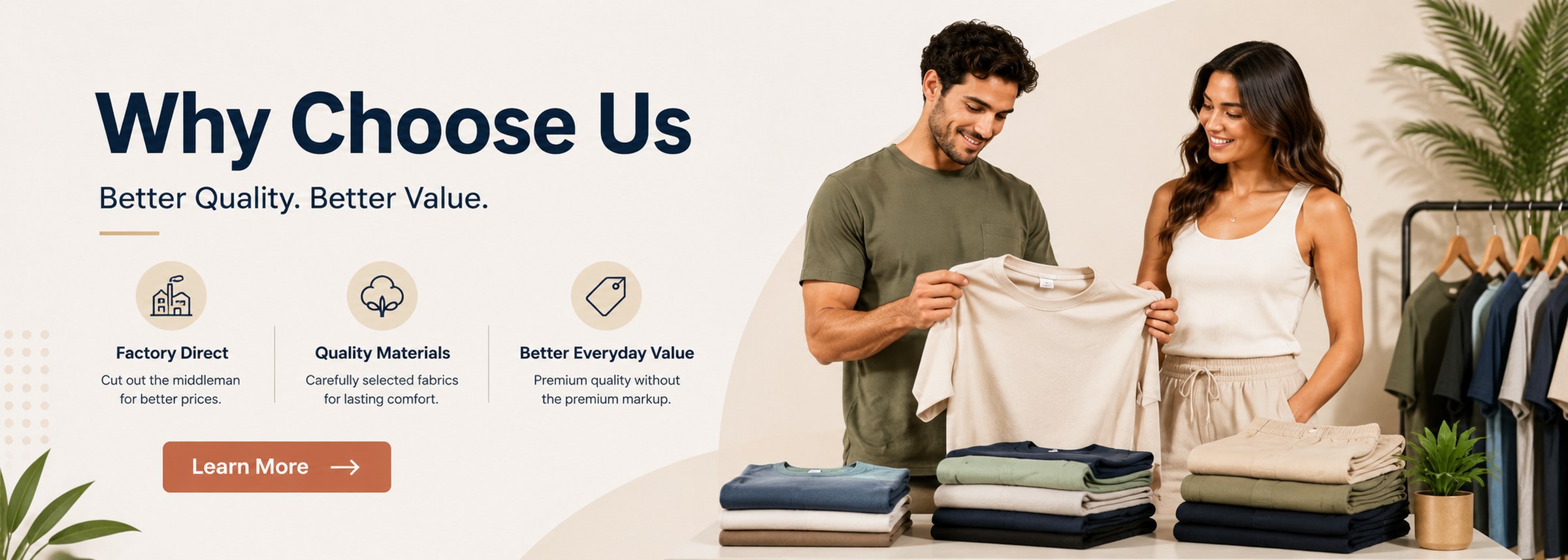 SEURICK value points and factory-direct apparel