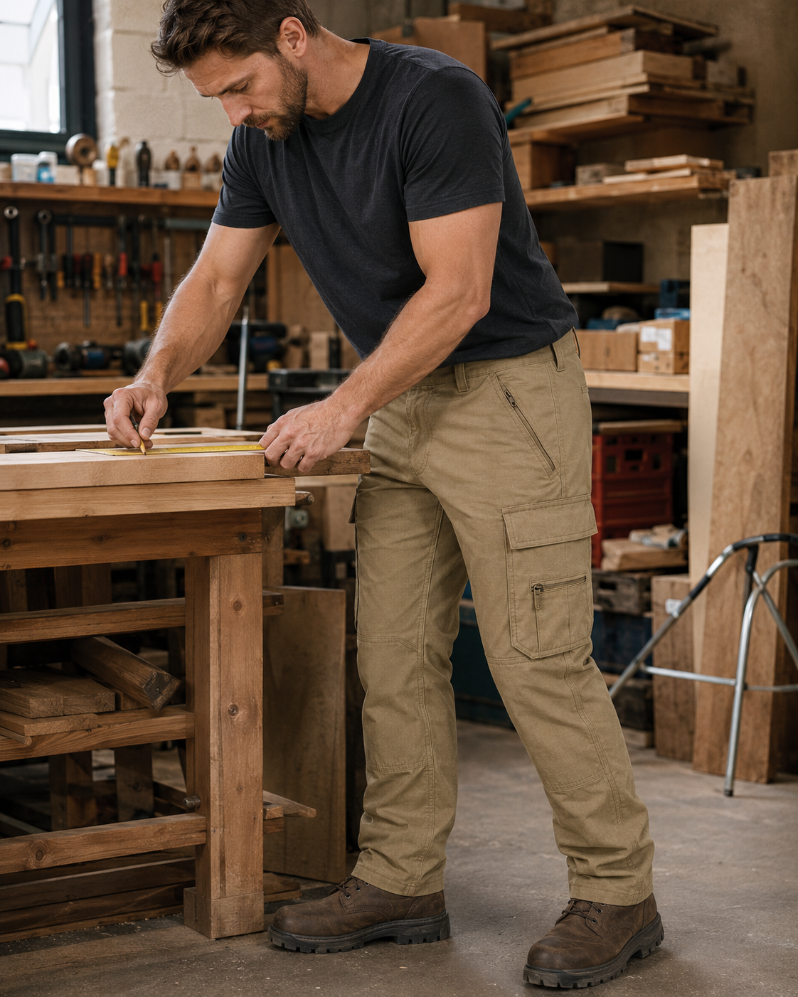 Men's Tactical Cargo Pants Multi-Pack -      Ripstop Utility Work Pants
