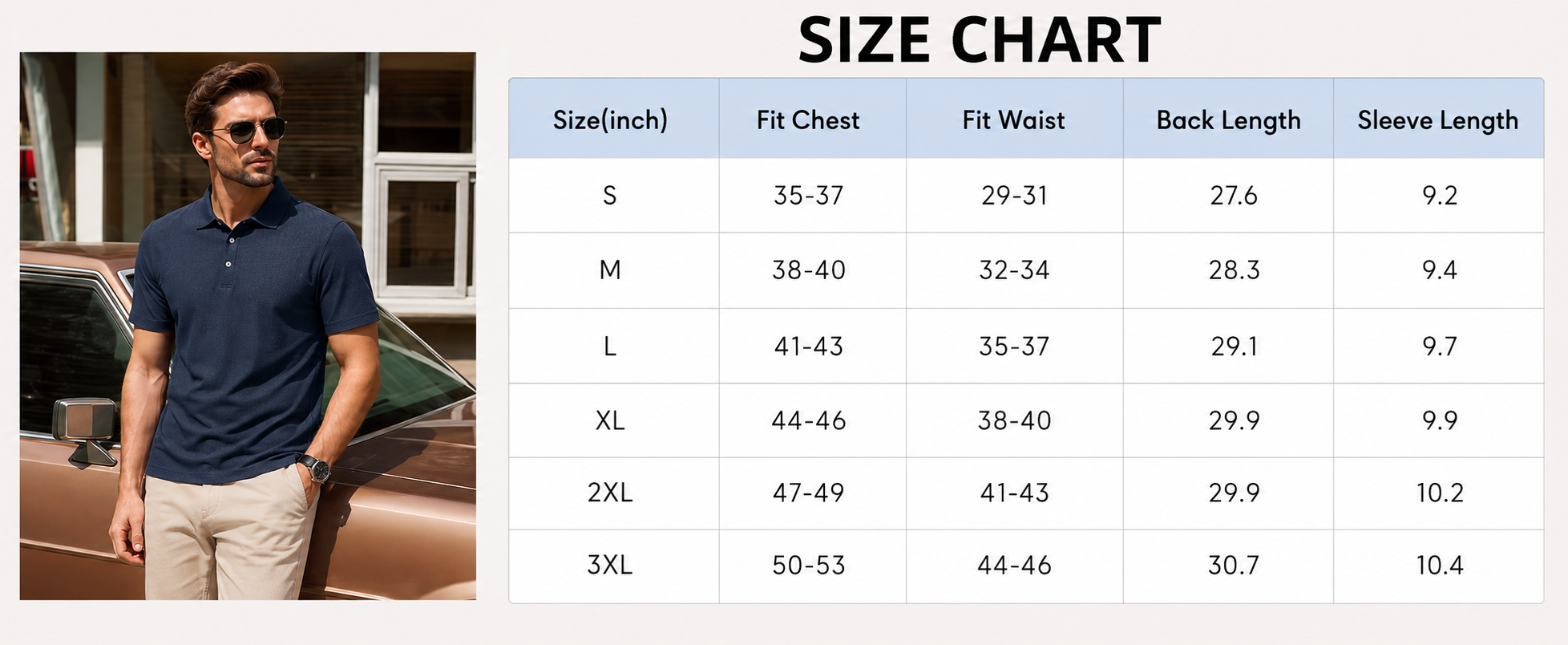 Men's Textured Stretch Knit Short Sleeve Polo Shirt