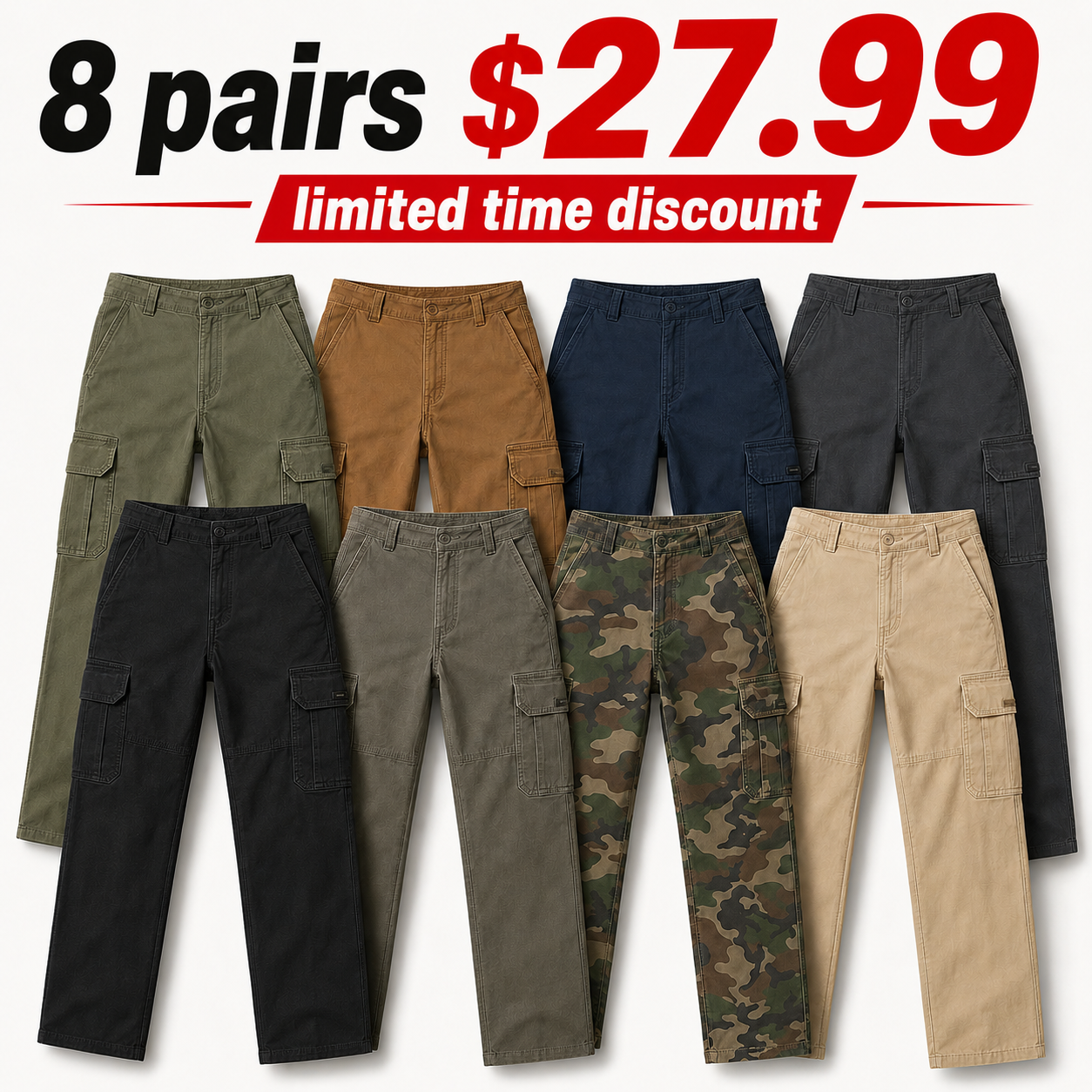 Men's Relaxed Fit Stretch Cargo Pant