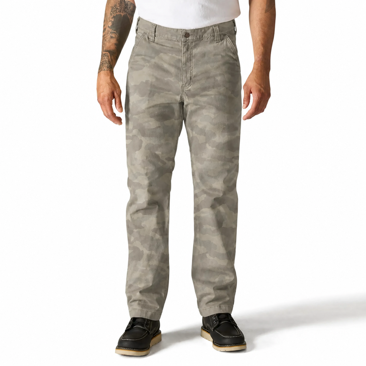 Men's Relaxed Straight Stretch Canvas Work Pants Mixed 8-Pack