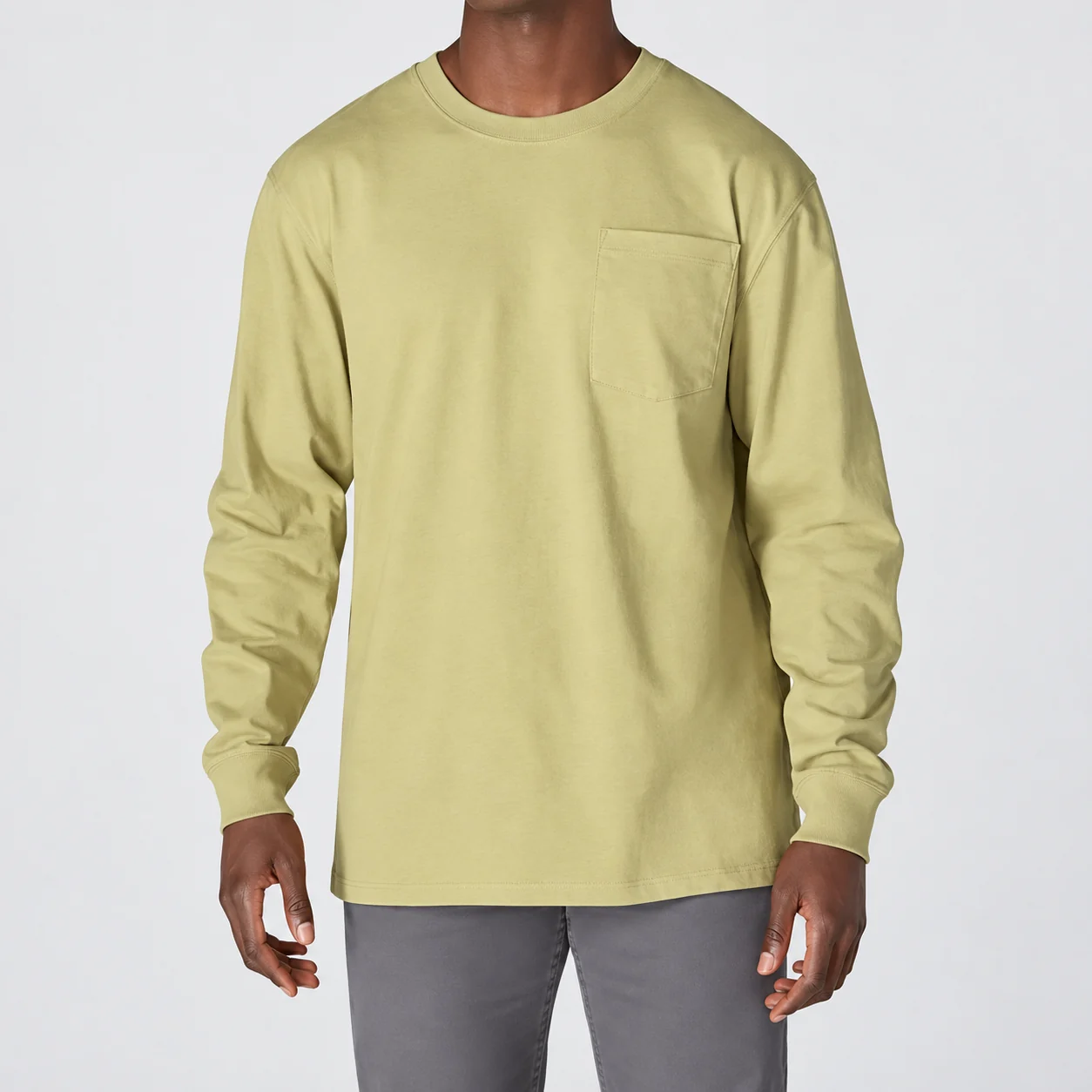 Men's Long-Sleeve Pocket T-Shirt Packs