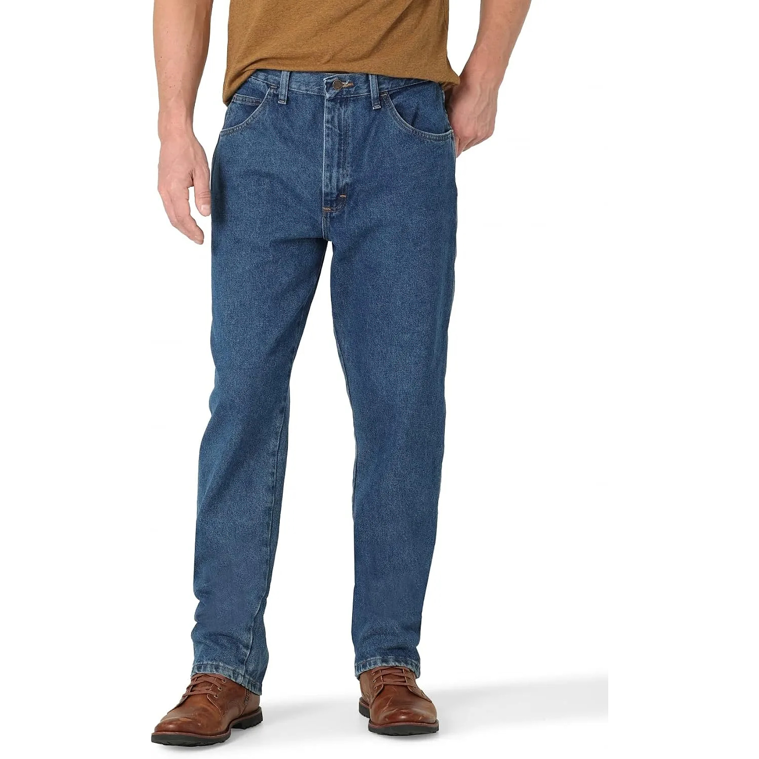 Men's Comfort Fit Straight Leg Heavyweight Cotton Jeans