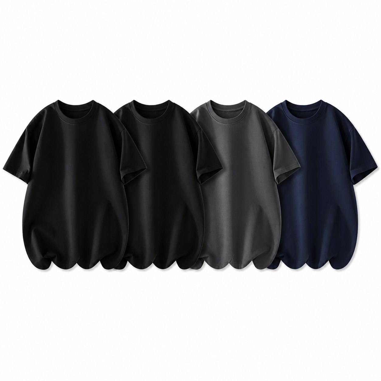 Dark Daily 4-Pack men's crew neck T-shirts