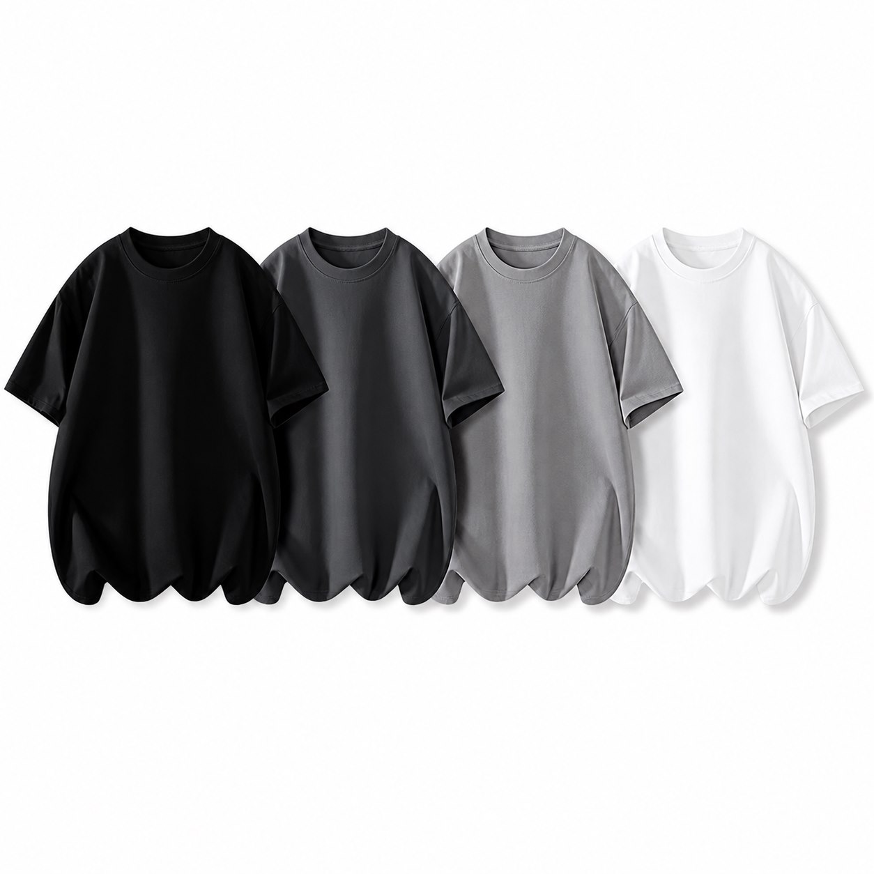 Gray Rotation 4-Pack men's crew neck T-shirts