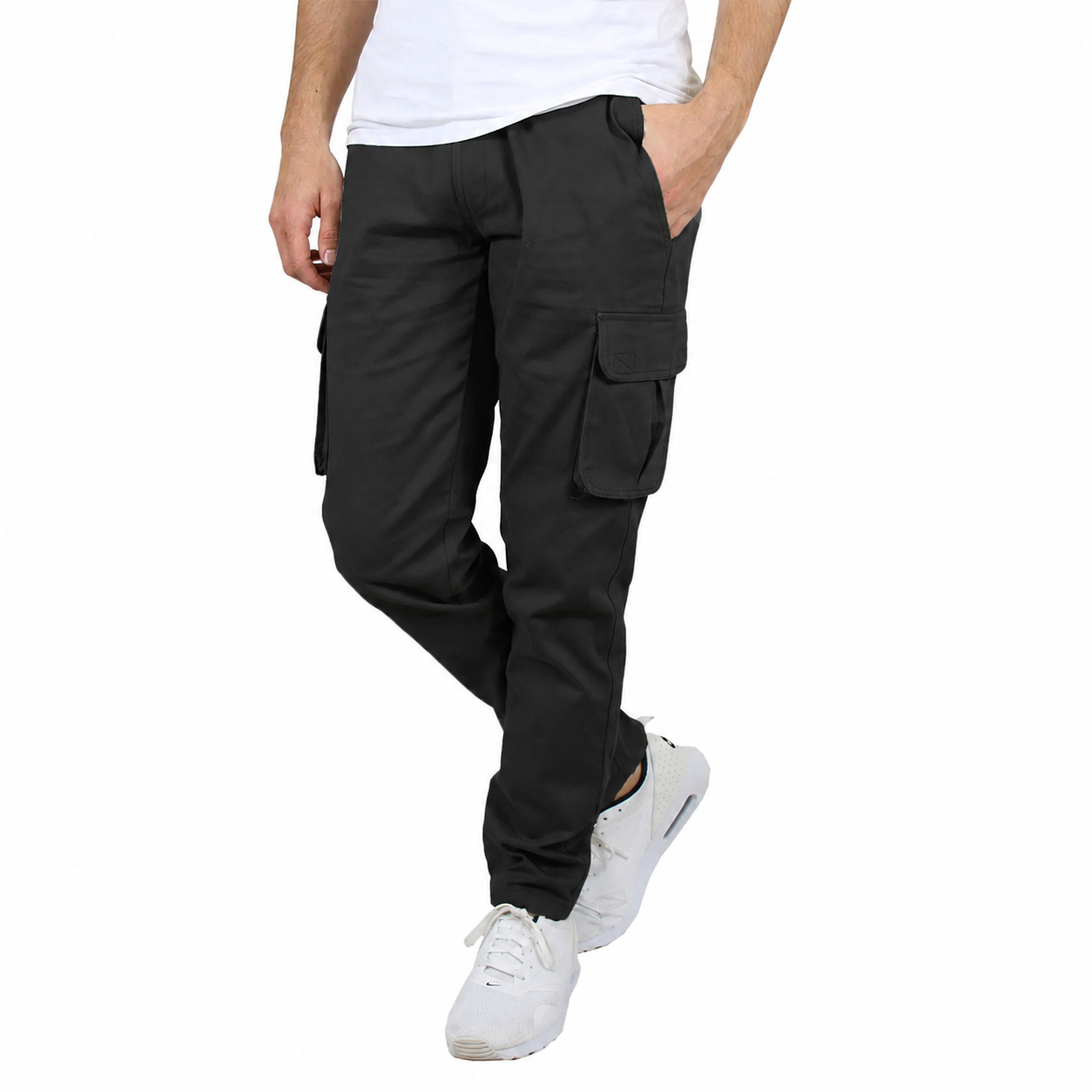Men's Straight-Leg Cargo Work Pants 8-Pack