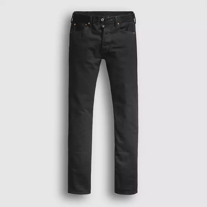 Black loose straight denim jeans