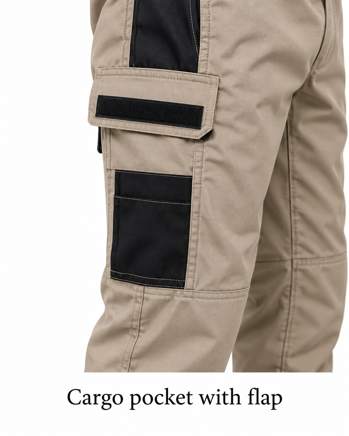 Cargo pocket with protective flap