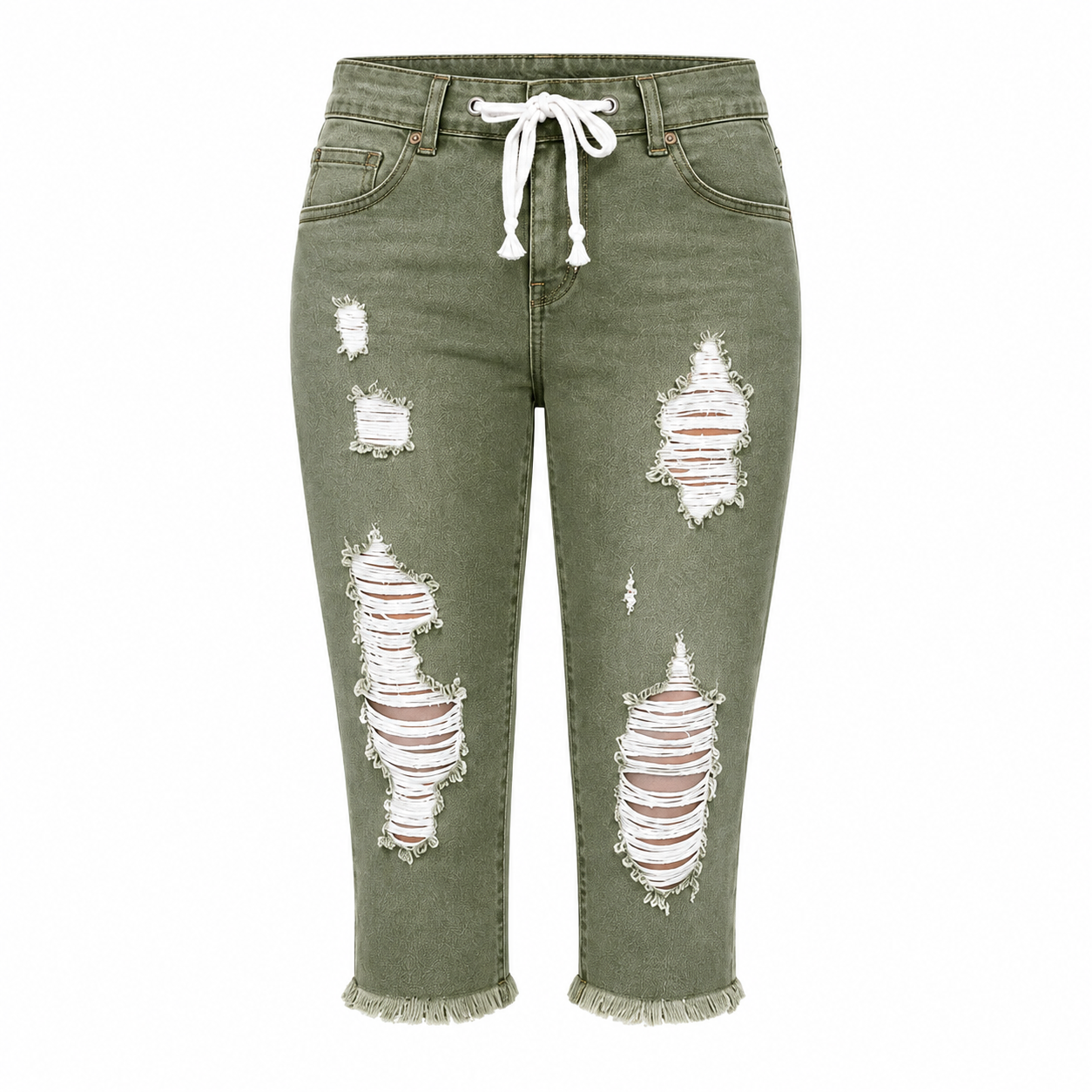 Women's Distressed Capri Jeans 8-Pack