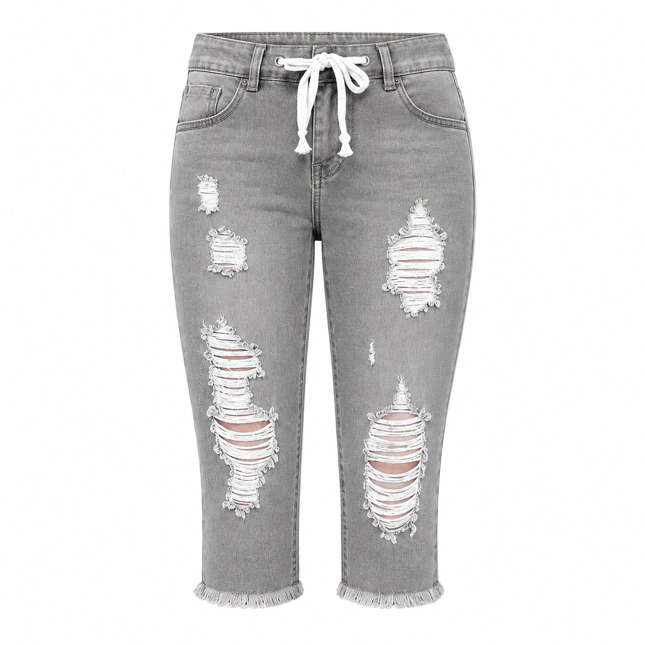 Women's Distressed Capri Jeans 8-Pack
