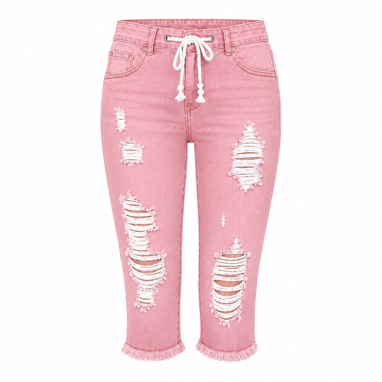 Women's Distressed Capri Jeans 8-Pack