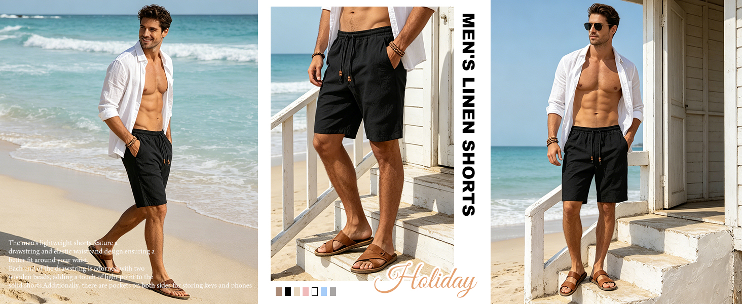 men Linen Casual Shorts is very cool