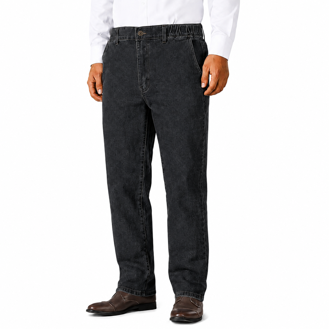 Men's Elastic Waist Jeans 8-Pack