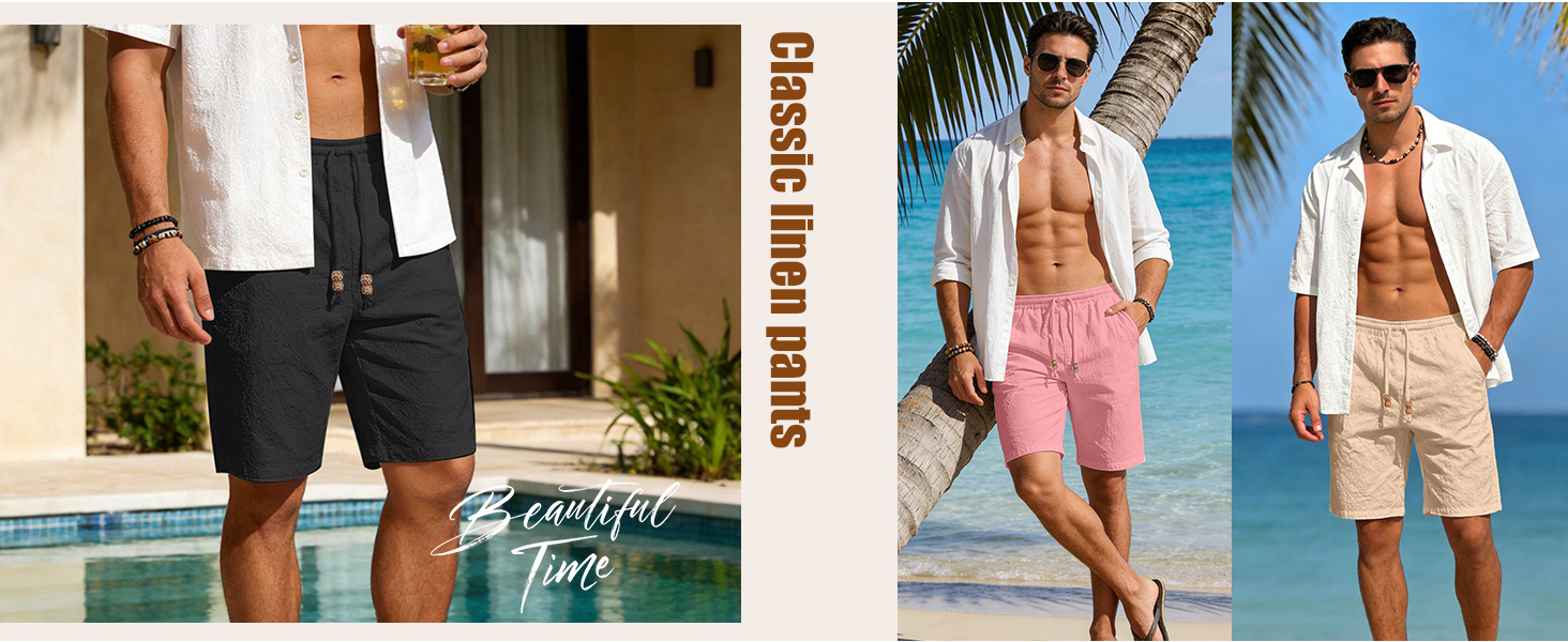 men cotton linen pant