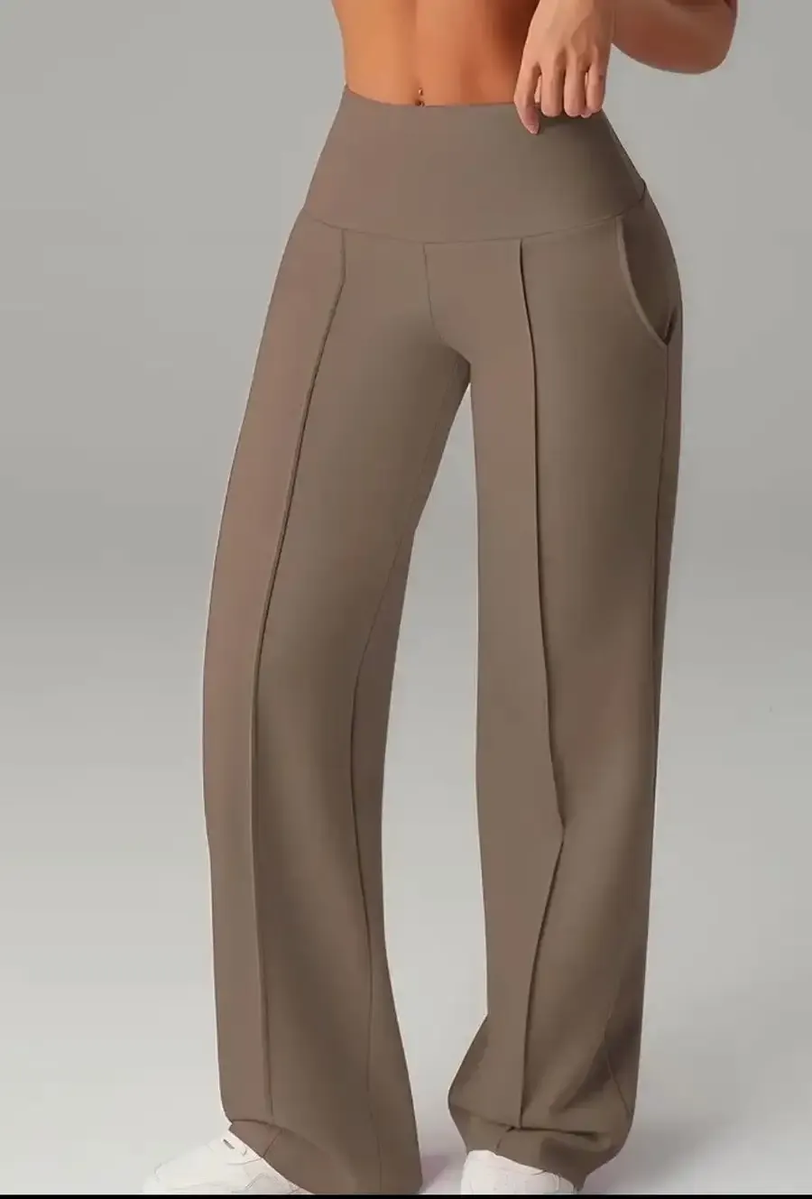 Women's  Wide Leg High Waist Sporty Casual Sweatpants with Pockets