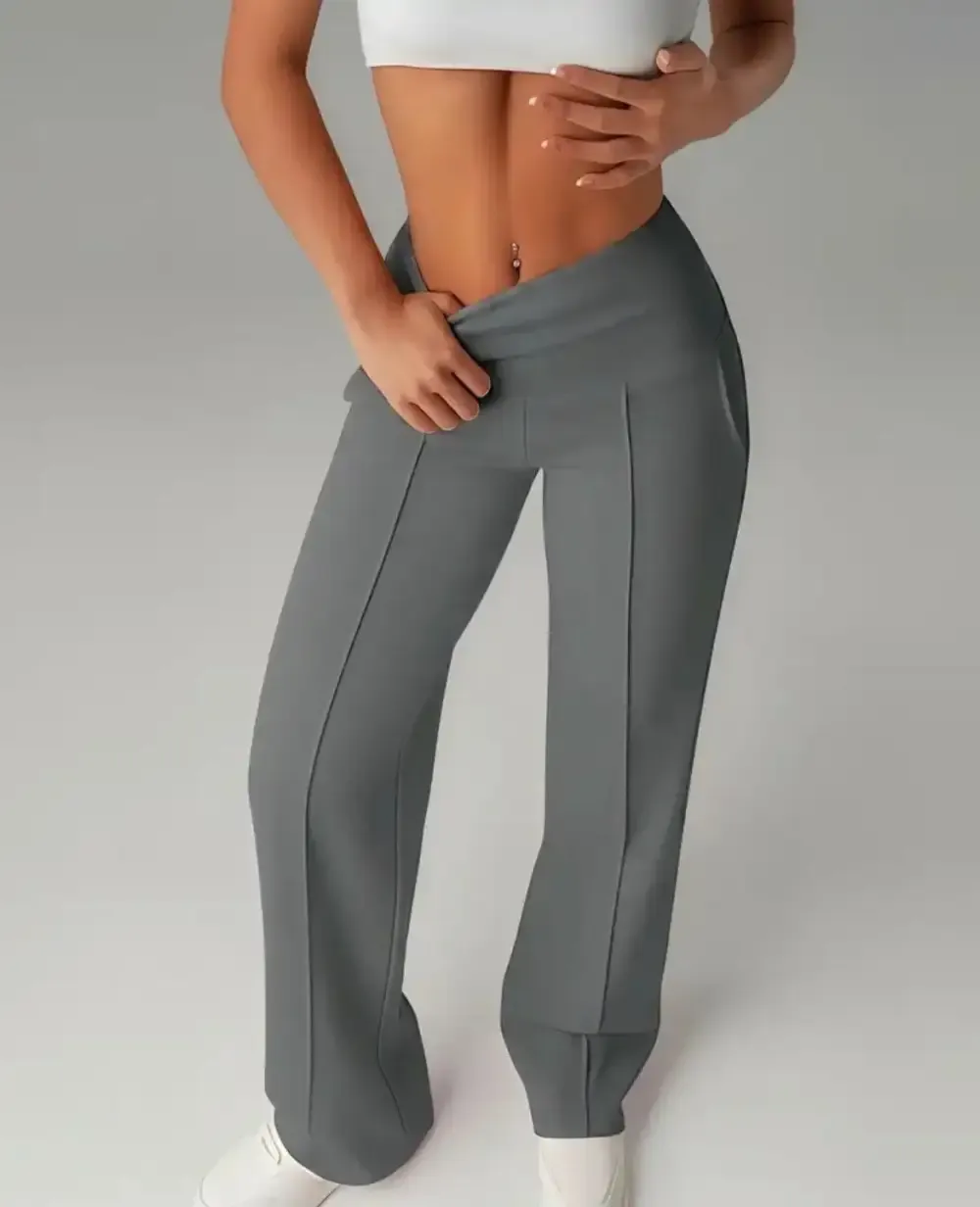 Women's  Wide Leg High Waist Sporty Casual Sweatpants with Pockets