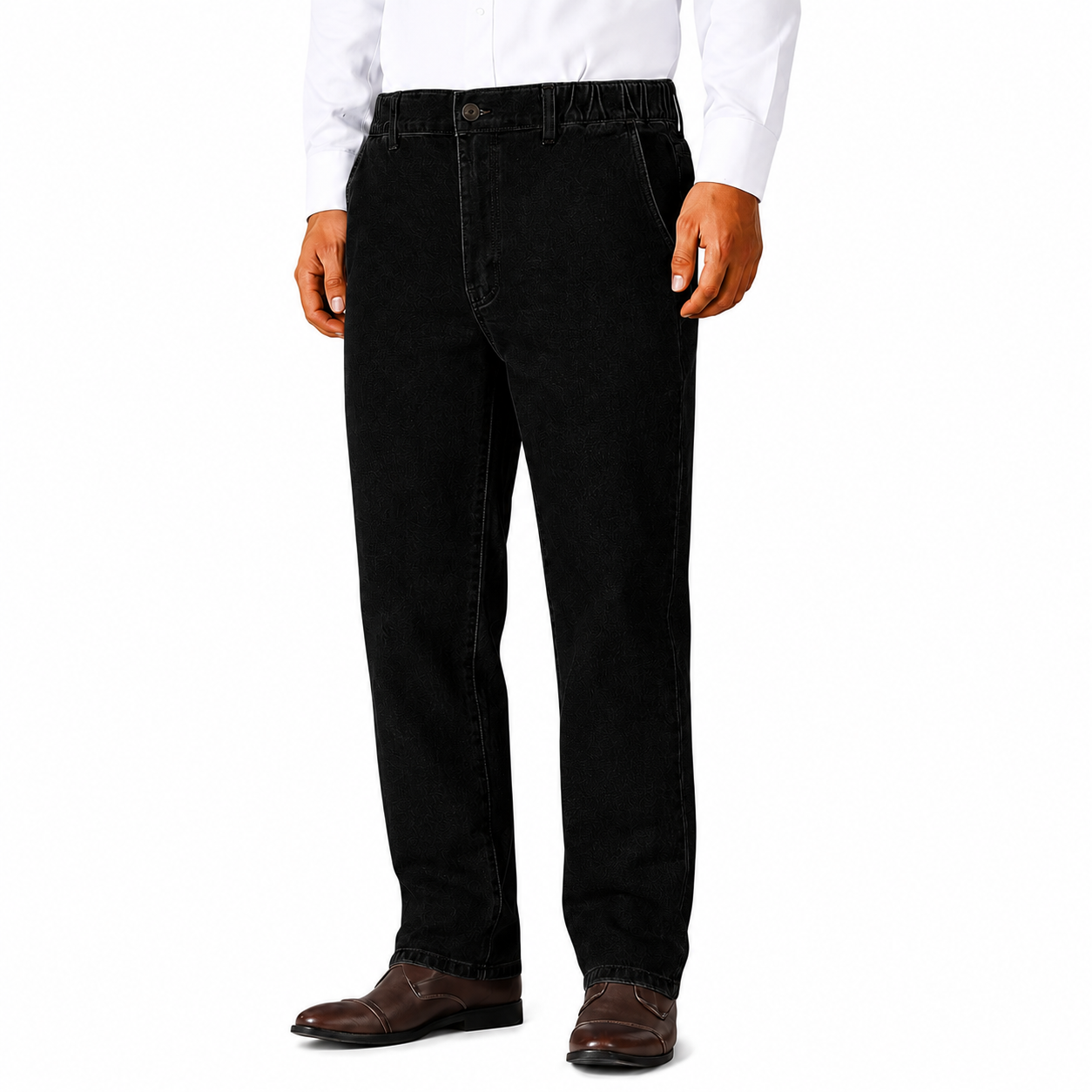 Men's Elastic Waist Jeans 8-Pack