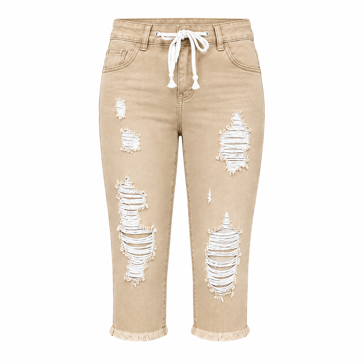 Women's Distressed Capri Jeans 8-Pack